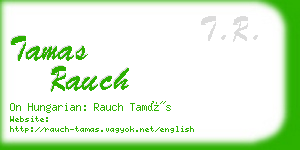 tamas rauch business card